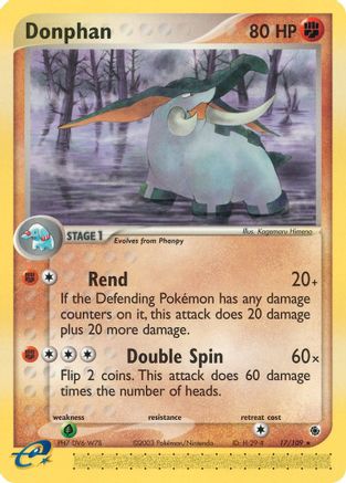 Donphan 17/109 - Ruby and Sapphire - Poke-Collect