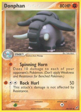 Donphan 30/107 - Deoxys Reverse Holofoil - Poke-Collect
