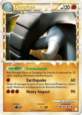 Donphan 107/123 - HeartGold & SoulSilver Holofoil - Poke-Collect
