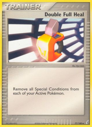 Double Full Heal 77/100 - Crystal Guardians Reverse Holofoil - Poke-Collect