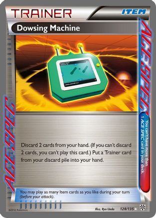 Dowsing Machine 128/135 - Plasma Storm Holofoil - Poke-Collect