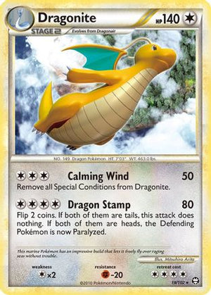 Dragonite 18/102 - HSTriumphant Reverse Holofoil - Poke-Collect