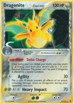 Dragonite δ 3/113 - Delta Species Reverse Holofoil - Poke-Collect