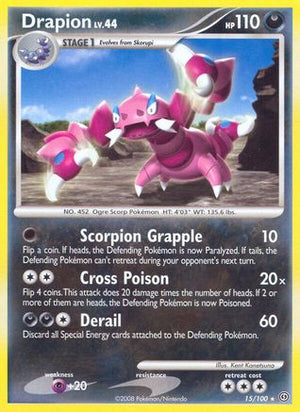 Drapion 15/100 - Stormfront Reverse Holofoil - Poke-Collect