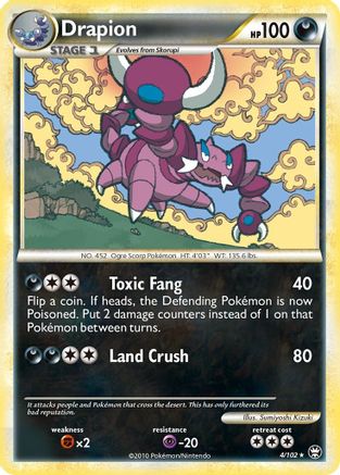Drapion 4/102 - Triumphant Holofoil - Poke-Collect