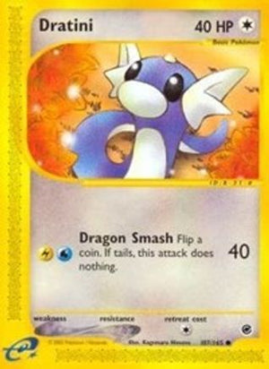 Dratini 107/165 - Expedition Base Set Reverse Holofoil - Poke-Collect