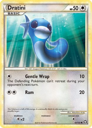 Dratini 62/102 - Triumphant Reverse Holofoil - Poke-Collect
