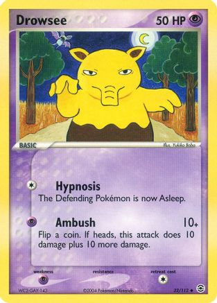 Drowsee 32/112 - FireRed & LeafGreen Reverse Holofoil - Poke-Collect