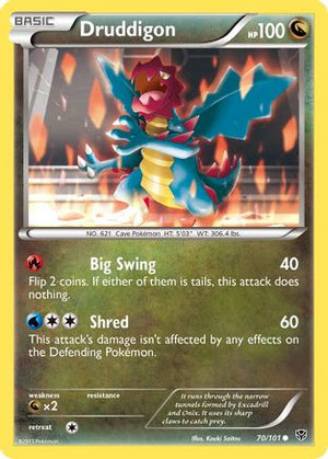 Druddigon 70/101 - Plasma Blast Reverse Holofoil - Poke-Collect