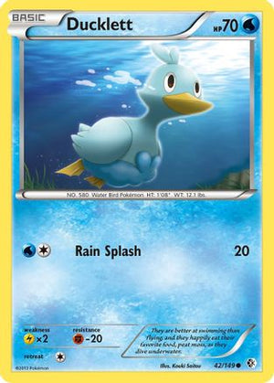 Ducklett 42/149 - Boundaries Crossed Reverse Holofoil - Poke-Collect