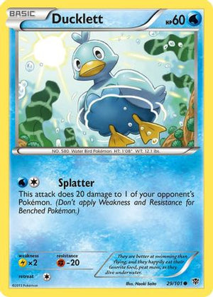 Ducklett 29/101 - Plasma Blast Reverse Holofoil