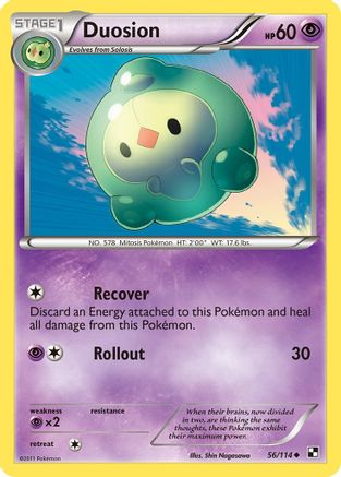 Duosion 56/114 - Black and White Reverse Holofoil - Poke-Collect
