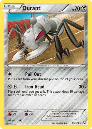 Durant 83/124 - Dragons Exalted Reverse Holofoil - Poke-Collect
