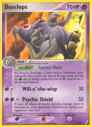 Dusclops 17/100 - Crystal Guardians Reverse Holofoil - Poke-Collect