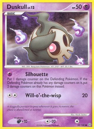 Duskull (59) 59/100 - Stormfront Reverse Holofoil - Poke-Collect