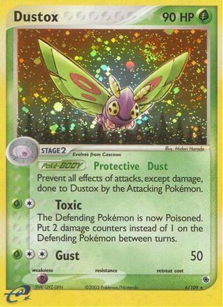 Dustox 6/109 - Ruby and Sapphire Holofoil - Poke-Collect