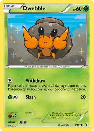 Dwebble 6/101 - Noble Victories Reverse Holofoil - Poke-Collect