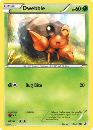 Dwebble 13/113 - Legendary Treasures Reverse Holofoil - Poke-Collect