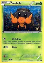 Dwebble - 3/12 3/12 - McDonalds Promos 2012 Holofoil - Poke-Collect