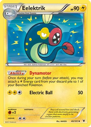 Eelektrik 40/101 - Noble Victories Reverse Holofoil - Poke-Collect