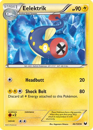 Eelektrik 46/108 - Dark Explorers Reverse Holofoil - Poke-Collect