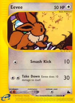 Eevee 54/144 - Skyridge Reverse Holofoil - Poke-Collect