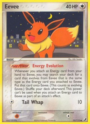 Eevee 55/115 - Unseen Forces Reverse Holofoil - Poke-Collect
