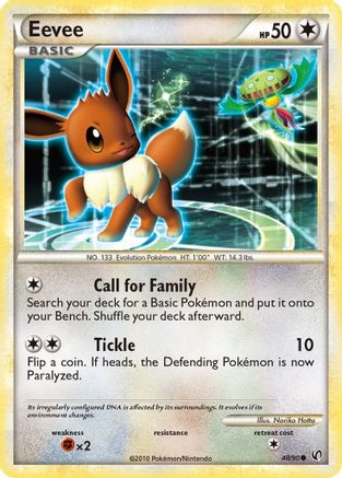 Eevee 48/90 - HSUndaunted Reverse Holofoil - Poke-Collect