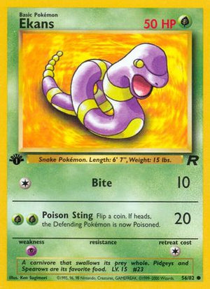 Ekans 56/82 - Team Rocket 1st Edition - Poke-Collect