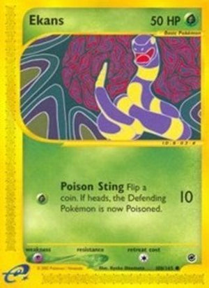 Ekans 108/165 - Expedition Base Set Reverse Holofoil - Poke-Collect