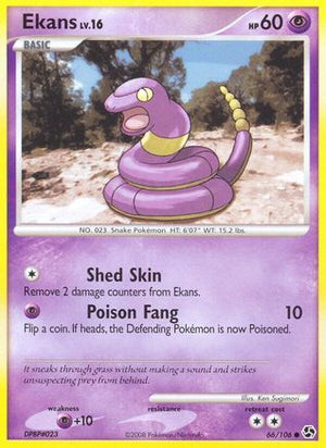Ekans 66/106 - Great Encounters Reverse Holofoil - Poke-Collect