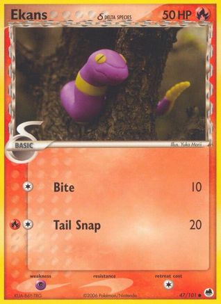 Ekans δ 47/101 - Dragon Frontiers Reverse Holofoil - Poke-Collect