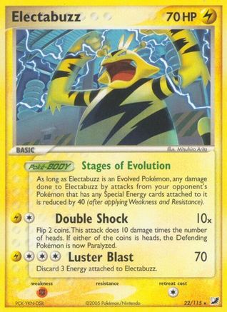 Electabuzz 22/115 - Unseen Forces Reverse Holofoil - Poke-Collect