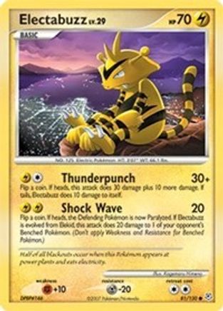 Electabuzz 81/130 - Diamond & Pearl Reverse Holofoil - Poke-Collect