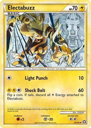 Electabuzz 33/102 - HSTriumphant Reverse Holofoil - Poke-Collect