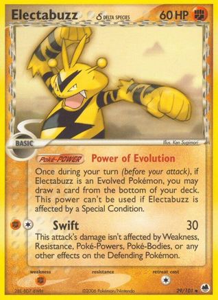 Electabuzz δ 29/101 - Dragon Frontiers Reverse Holofoil - Poke-Collect