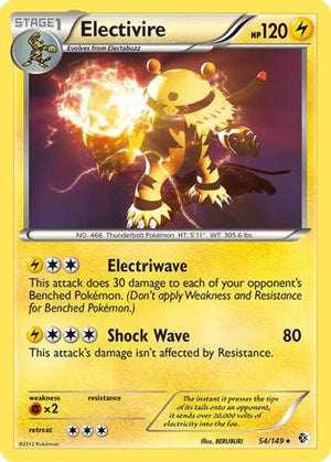 Electivire 54/149 - Boundaries Crossed Reverse Holofoil - Poke-Collect