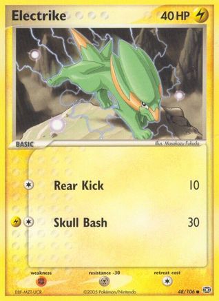 Electrike - 048/106 48/106 - Emerald Reverse Holofoil - Poke-Collect