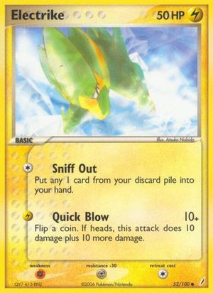 Electrike 52/100 - Crystal Guardians - Poke-Collect