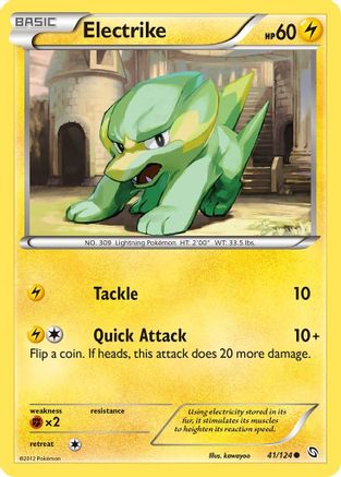 Electrike (41) 41/124 - Dragons Exalted Reverse Holofoil - Poke-Collect