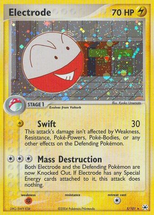 Electrode 5/101 - Hidden Legends Holofoil - Poke-Collect