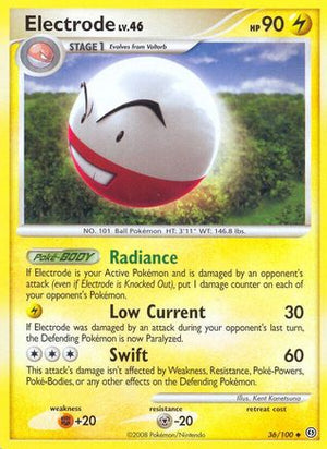 Electrode (36) 36/100 - Stormfront Reverse Holofoil