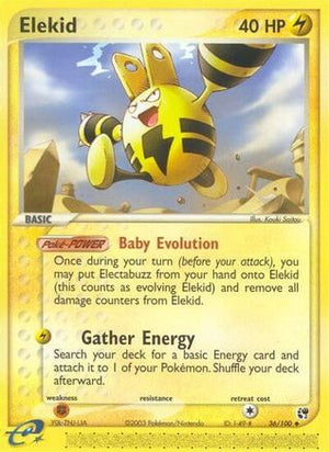 Elekid 36/100 - Sandstorm Reverse Holofoil - Poke-Collect