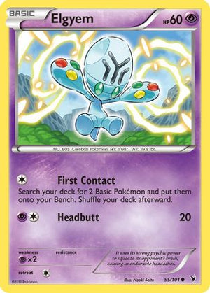 Elgyem 55/101 - Noble Victories Reverse Holofoil - Poke-Collect