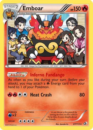 Emboar 27/113 - Legendary Treasures Holofoil - Poke-Collect