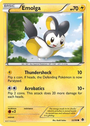 Emolga 32/98 - Emerging Powers Reverse Holofoil - Poke-Collect