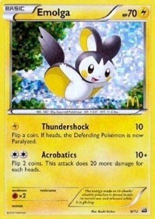 Emolga 6/12 - McDonalds Collection 2012 Holofoil - Poke-Collect