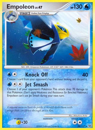 Empoleon 26/127 - Platinum Reverse Holofoil - Poke-Collect