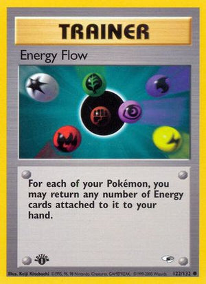 Energy Flow 122/132 - Gym Heroes 1st Edition - Poke-Collect
