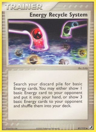 Energy Recycle System 81/115 - Unseen Forces Reverse Holofoil - Poke-Collect